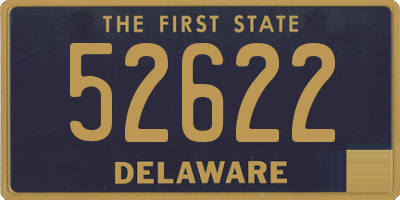 DE license plate 52622