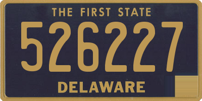 DE license plate 526227