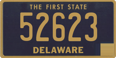 DE license plate 52623