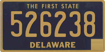 DE license plate 526238