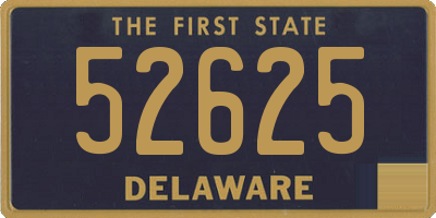 DE license plate 52625