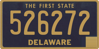 DE license plate 526272