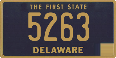 DE license plate 5263