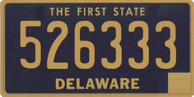 DE license plate 526333