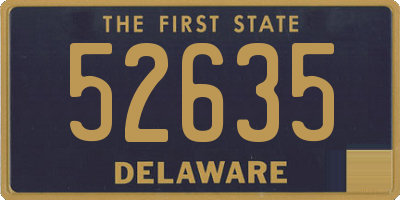 DE license plate 52635