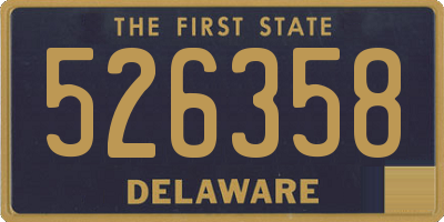 DE license plate 526358