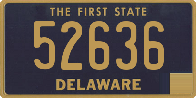 DE license plate 52636