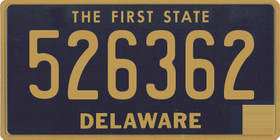 DE license plate 526362