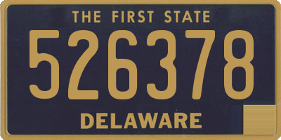 DE license plate 526378