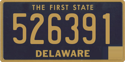 DE license plate 526391