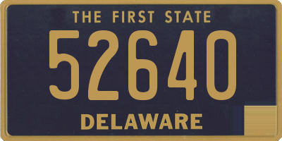 DE license plate 52640