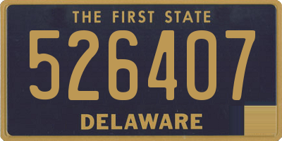 DE license plate 526407