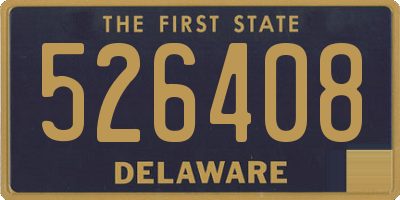 DE license plate 526408