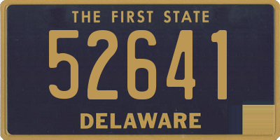 DE license plate 52641