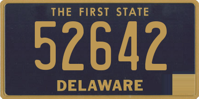 DE license plate 52642