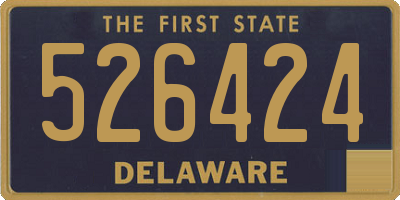 DE license plate 526424