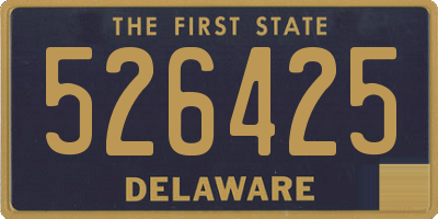 DE license plate 526425