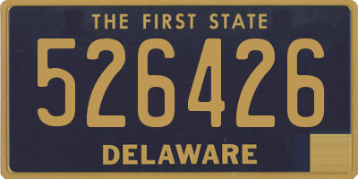DE license plate 526426