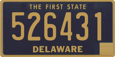 DE license plate 526431