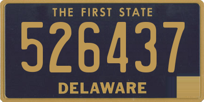 DE license plate 526437
