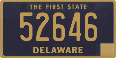 DE license plate 52646