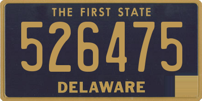 DE license plate 526475