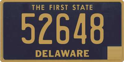 DE license plate 52648