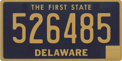 DE license plate 526485