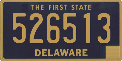 DE license plate 526513