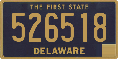 DE license plate 526518