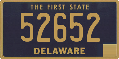 DE license plate 52652