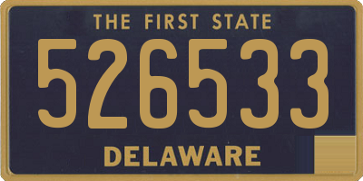 DE license plate 526533