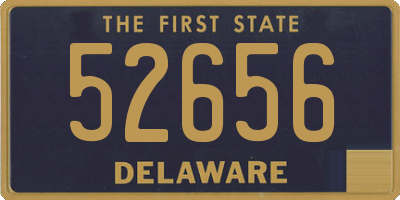 DE license plate 52656