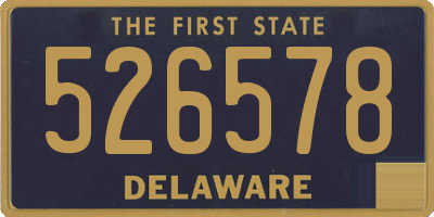 DE license plate 526578