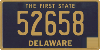 DE license plate 52658