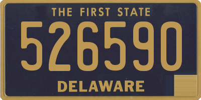 DE license plate 526590