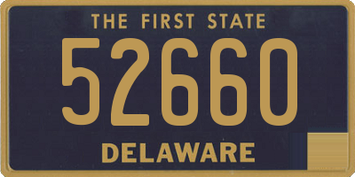 DE license plate 52660