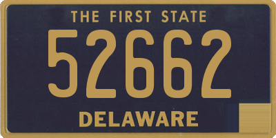 DE license plate 52662