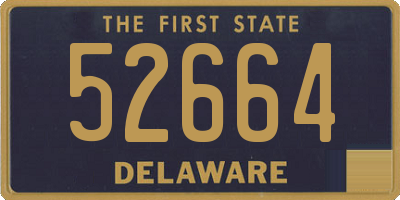 DE license plate 52664