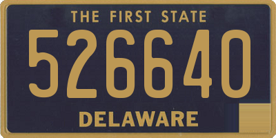 DE license plate 526640