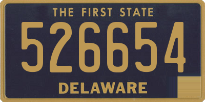 DE license plate 526654