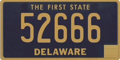 DE license plate 52666