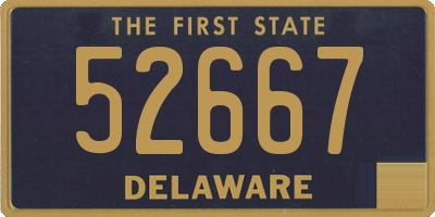 DE license plate 52667