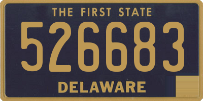 DE license plate 526683
