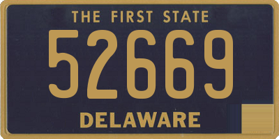 DE license plate 52669