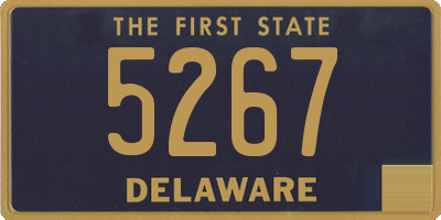 DE license plate 5267