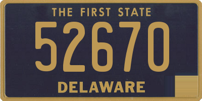 DE license plate 52670