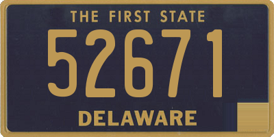 DE license plate 52671