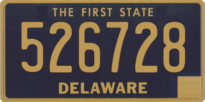 DE license plate 526728
