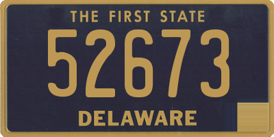 DE license plate 52673